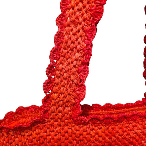 Kate Spade x Target Raffia Bow Large Tote Bag 21" W x 11" H x 7" D - Picture 5 of 10